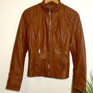 Guess jacket brown and gold